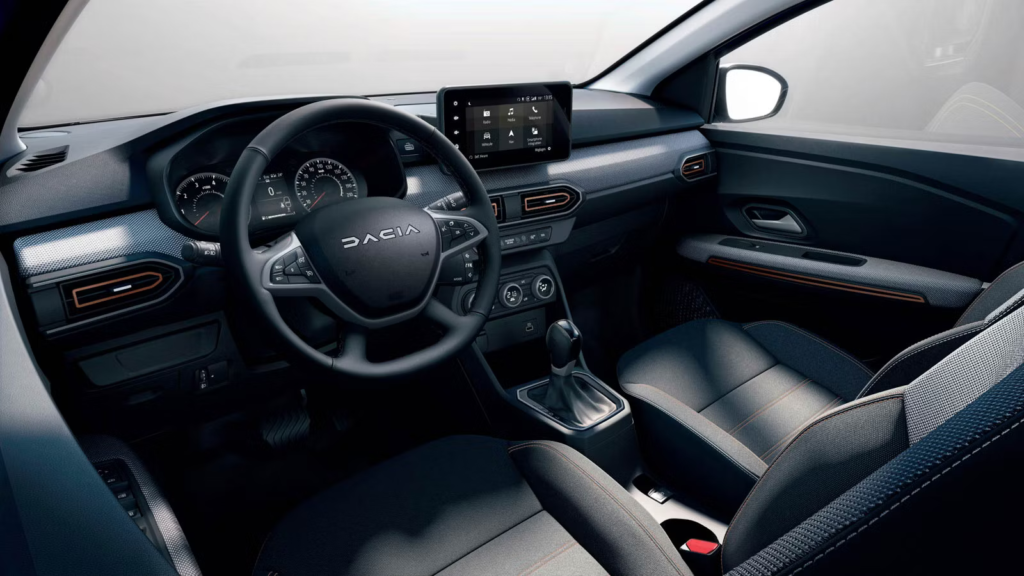 Intérieur de la Dacia Sandero