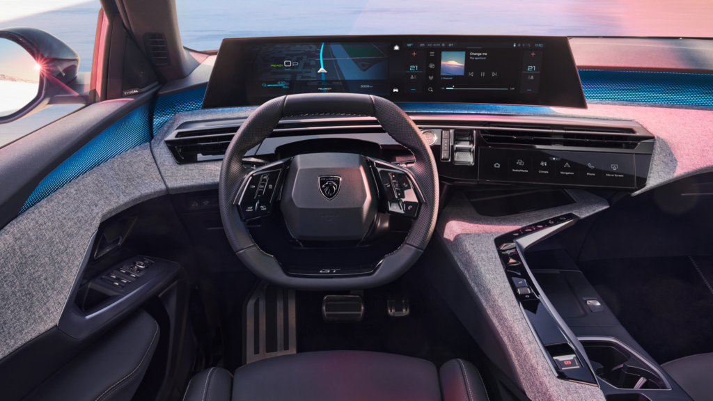 Intérieur de la Peugeot 3008 Hybride