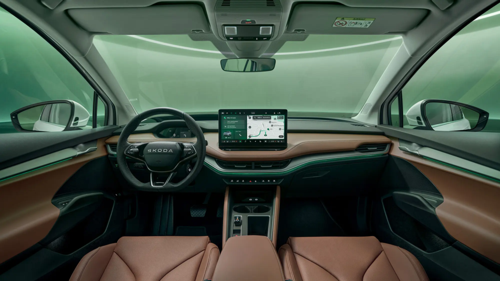 Intérieur de la Škoda Enyaq