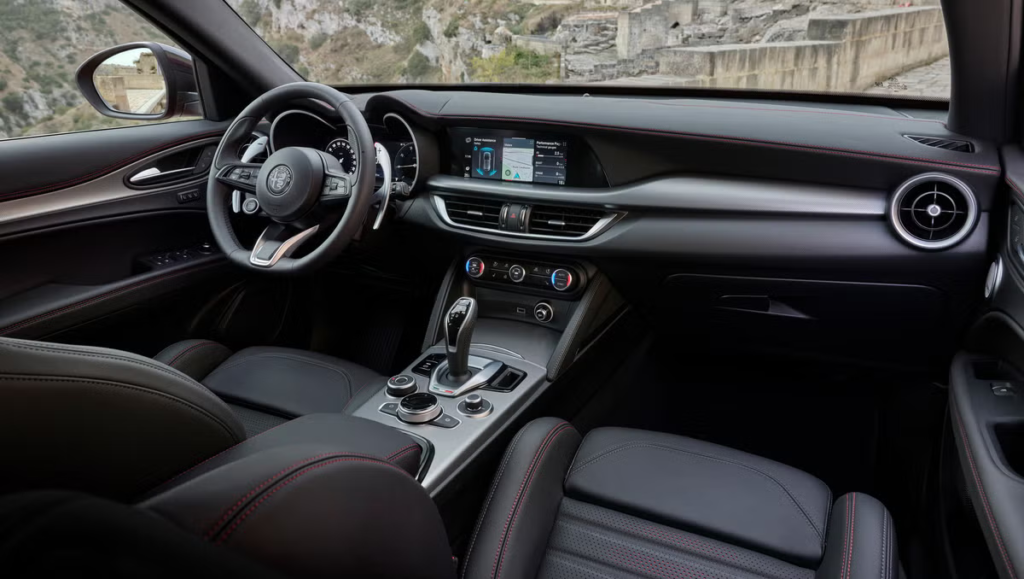Intérieur de l'Alfa Romeo Stelvio